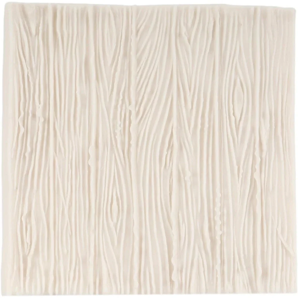 FCKEMLDS 4pc Fairy Garden Silicone Molds Wood Grain Fence Mushroom Tree Stump
